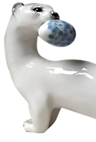 Golden Cockerel porcelain animals